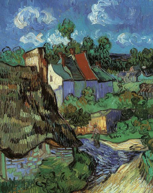 Vincent Van Gogh Houses in Auvers Spain oil painting art